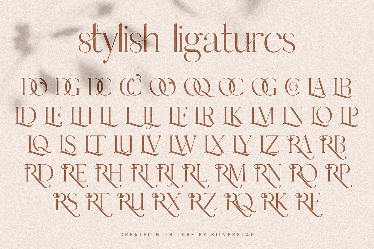 Esther - Stylish Ligature Serif Font, a Serif Font by SilverStag Type Foundry (Photo 25 of 27)