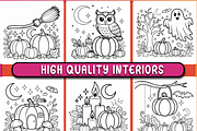 Bold & Easy Halloween Magic Coloring, a Seasonal Illustration by Ink Gallery (Thumbnail 2 of 4)