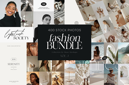 FASHION BUNDLE 400 Stock Photos, a Beauty & Fashion Photo by Muse Mockups
