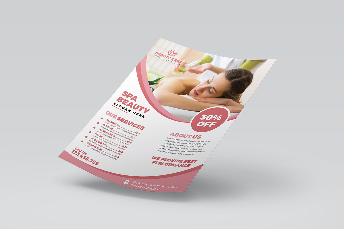 Beauty and Spa Flyer, a Flyer Template by Designscozy (Photo 2 of 5)