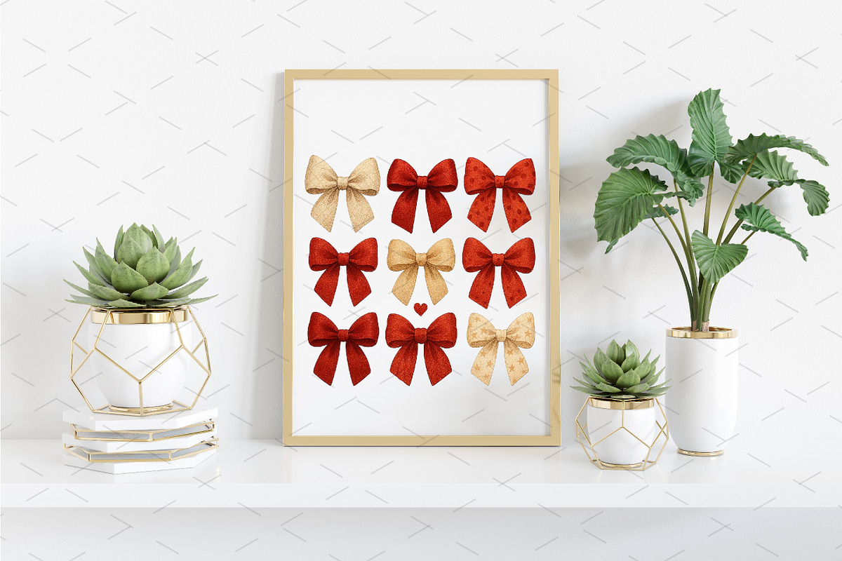 Valentine Coquette Bows PNG Design, an Illustration by Libby Wishes (Photo 4 of 8)