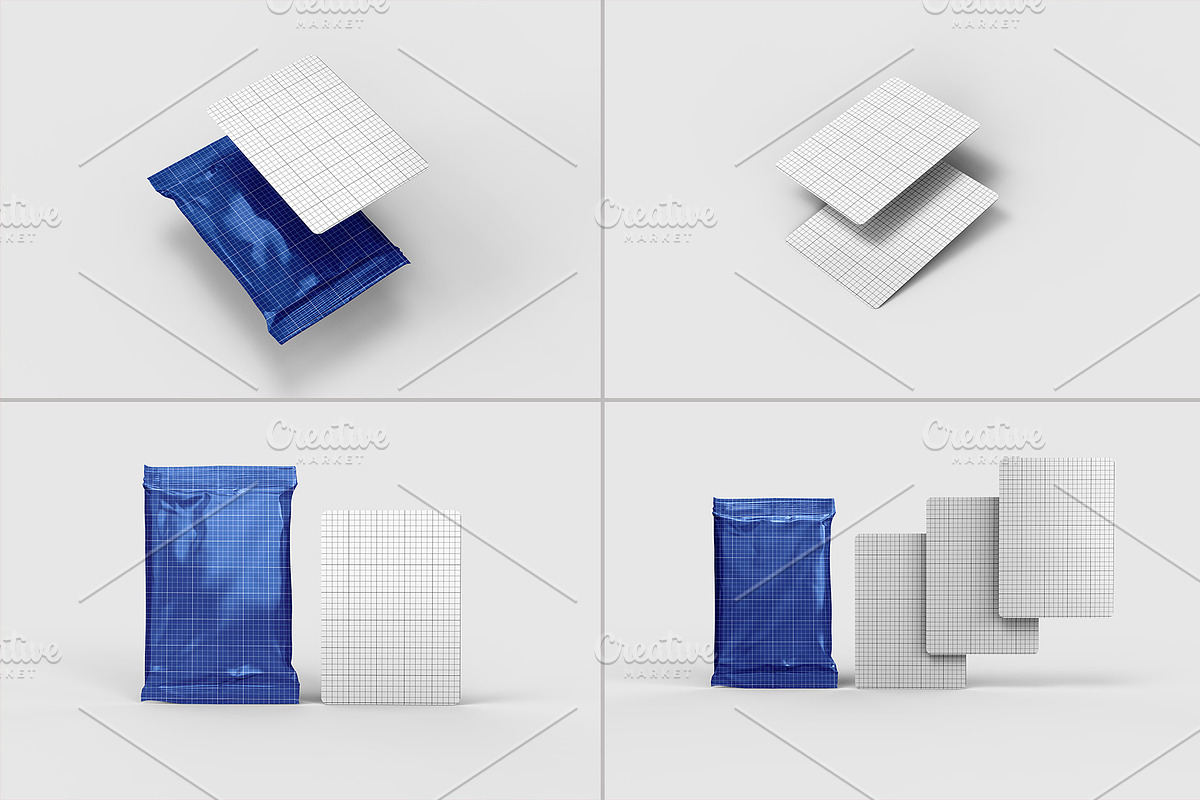 Trading Cards Mockup v3 - 8 views, an Advertising Mockup by Illusiongraphic (Photo 17 of 18)