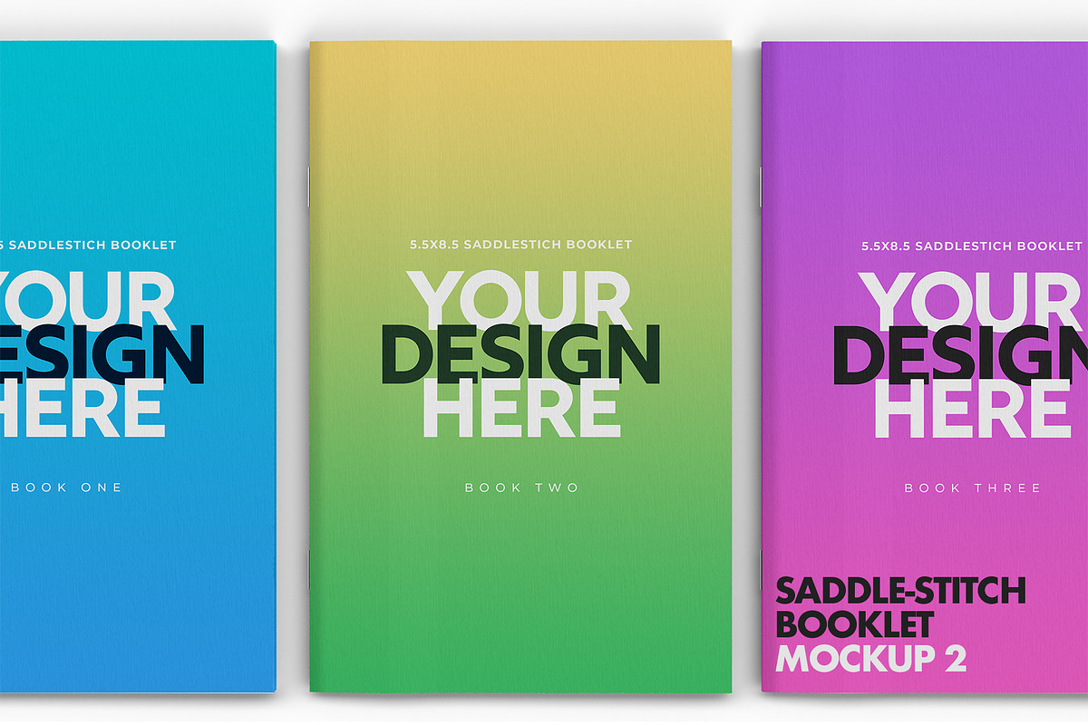 Saddle-Stitch Booklet Mockup Set, a Print Template by IFBdesign (Photo 5 of 15)