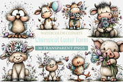 Whimsical Easter Farm Clipart, an Illustration by Craft Nest (Thumbnail 1 of 11)