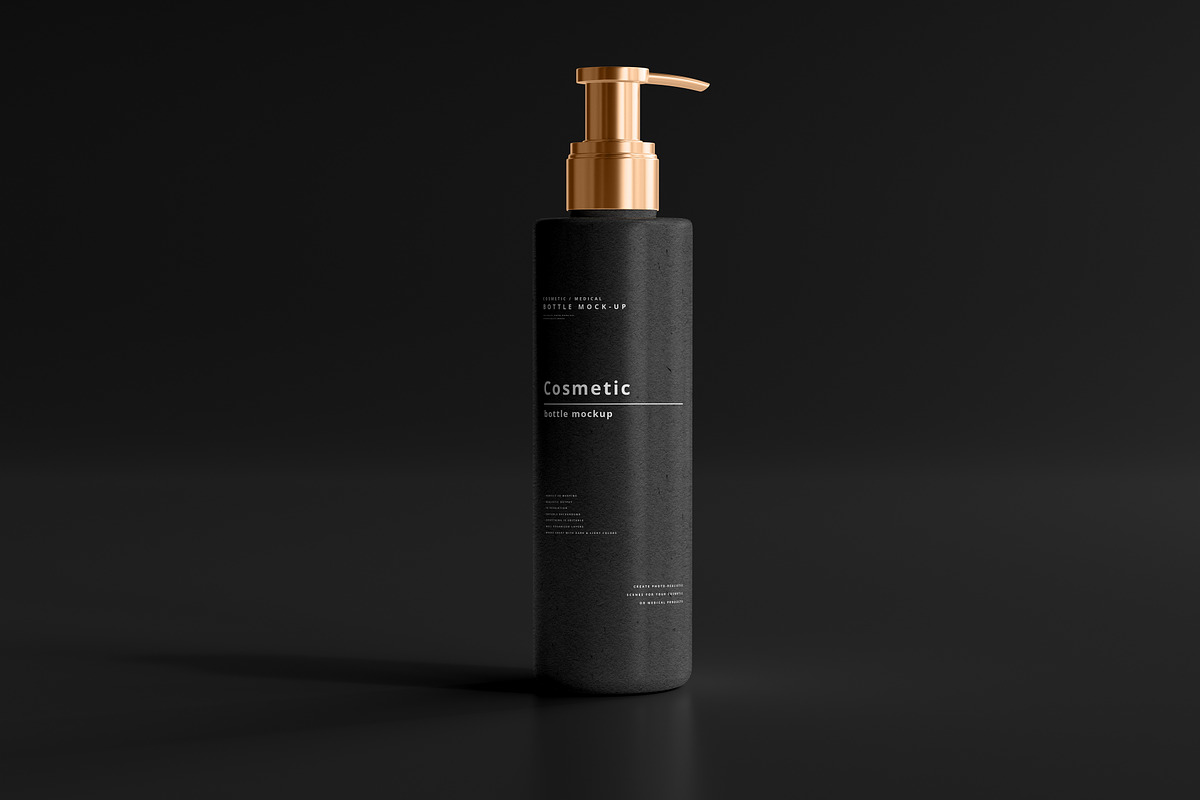 Dark Cosmetic Branding Mockups, a Cups & Container Mockup by pmvch (Photo 14 of 86)