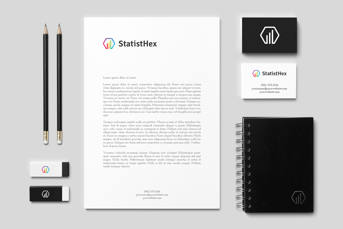 StatistHex Logo, a Branding & Logo Template by GLXY (Photo 2 of 5)