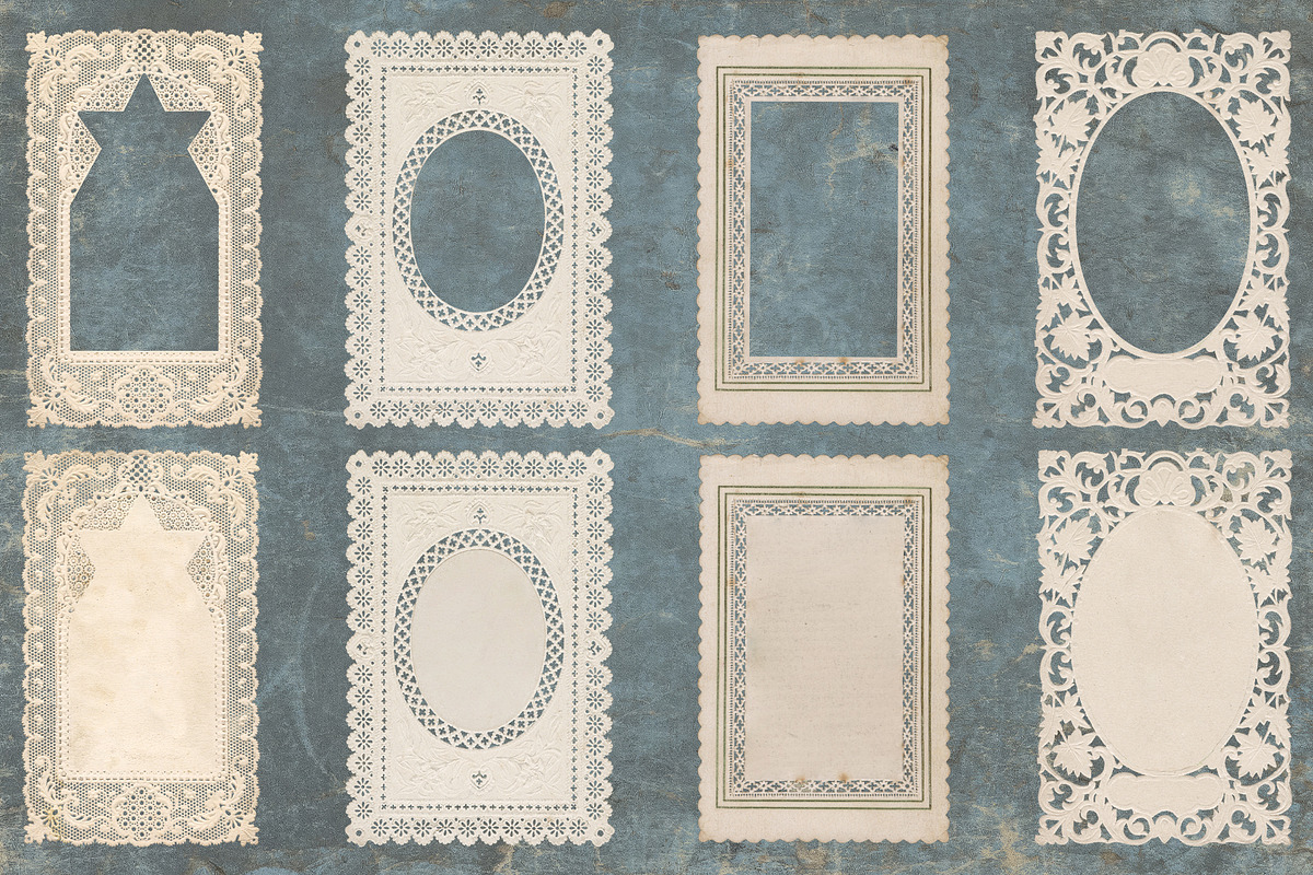 Antique Paper Lace Frames, an Object Graphic by Century Library (Photo 4 of 9)
