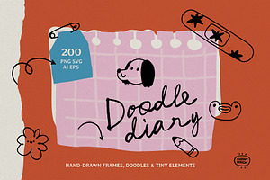 Doodle Frames & Tiny Elements, an Object Illustration by happpydesign