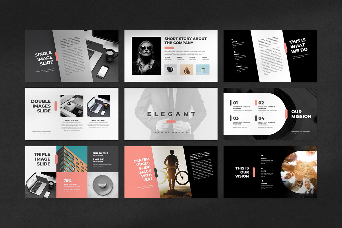 Elegant PowerPoint Template, a Presentation Template by Creathrive Design (Photo 6 of 10)
