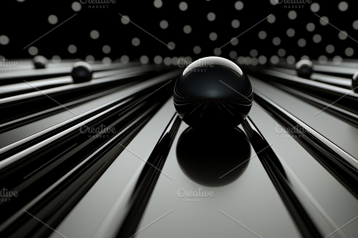 41 Black spheres illustrations, an Object Illustration by Handmadefont (Photo 38 of 41)