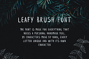 Leafy Brush Font, a Script Font by Wild Ones (Thumbnail 3 of 7)