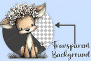 Watercolor Spring Animals Clipart, a Seasonal Illustration by Canvas Craft (Thumbnail 2 of 7)