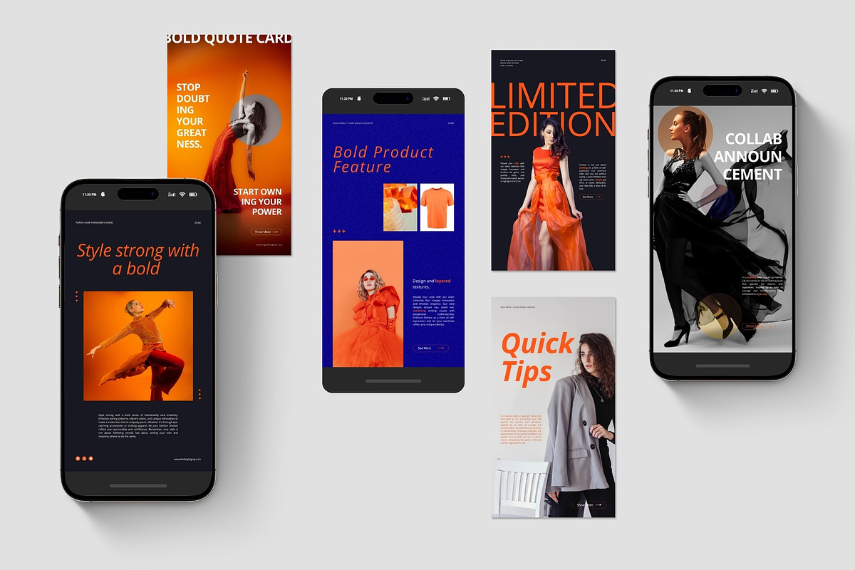 50 Animated Instagram Stories Canva, a Social Media Template by TheBrightGrap (Photo 2 of 10)