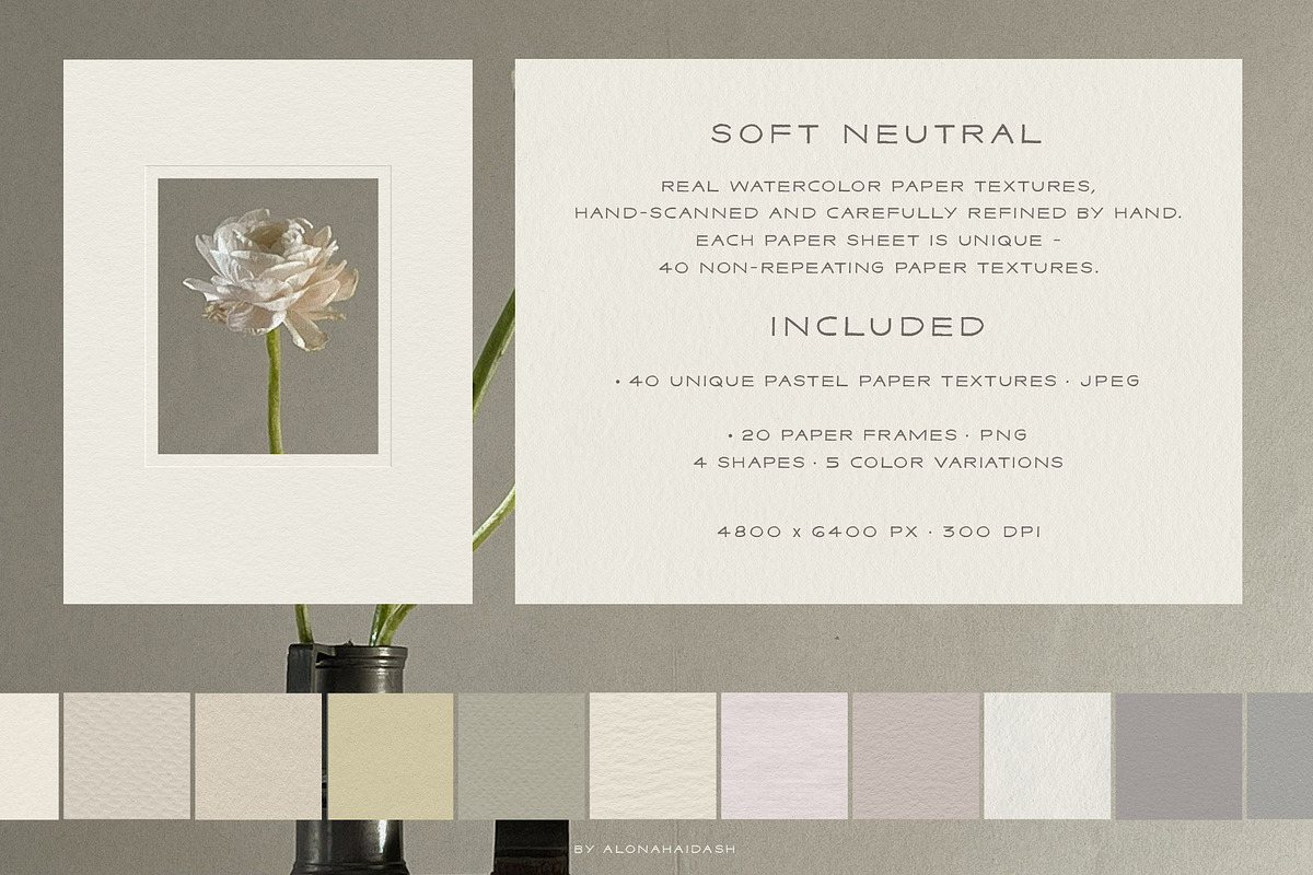 Pastel Paper Textures & Frames, a Texture Graphic by alonahaidash (Photo 2 of 21)