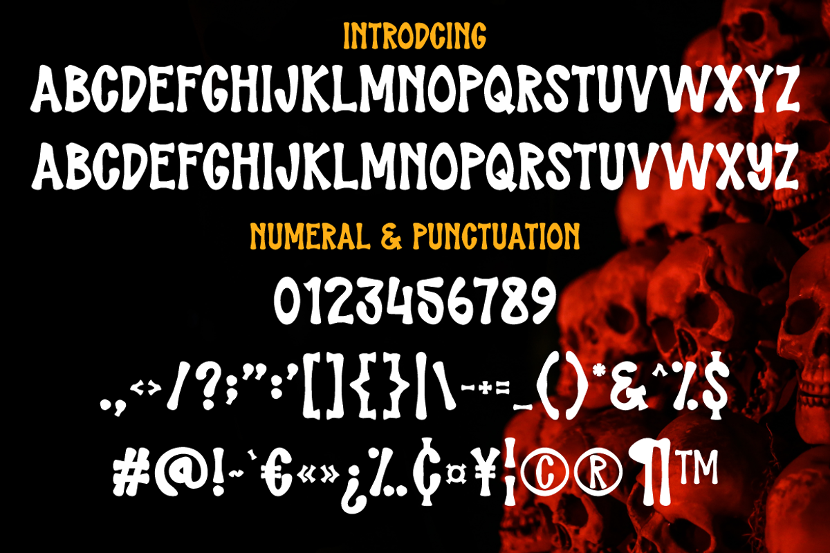 Crime Scream - Halloween Display, a Handwritten Font by Marvadesign (Photo 3 of 6)