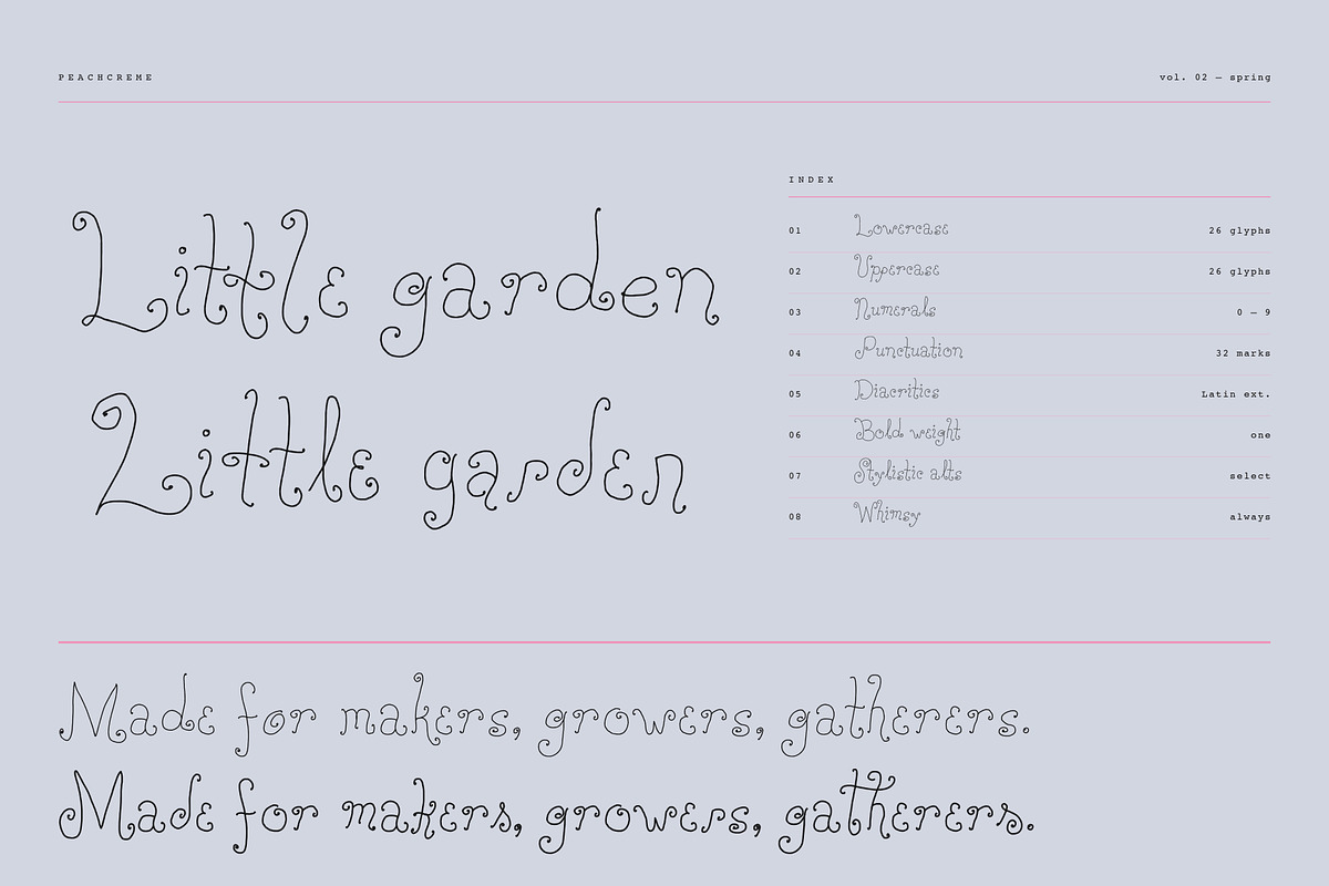 Honeylark Whimsical Curly Font, a Handwritten Font by PeachCreme (Photo 13 of 13)