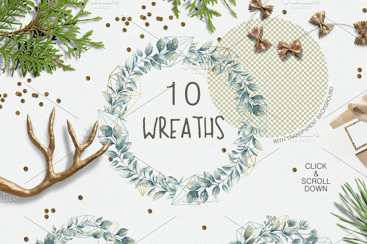 Rustic Twist (Watercolor Clipart), an Illustration by Soir Creative (Photo 5 of 7)