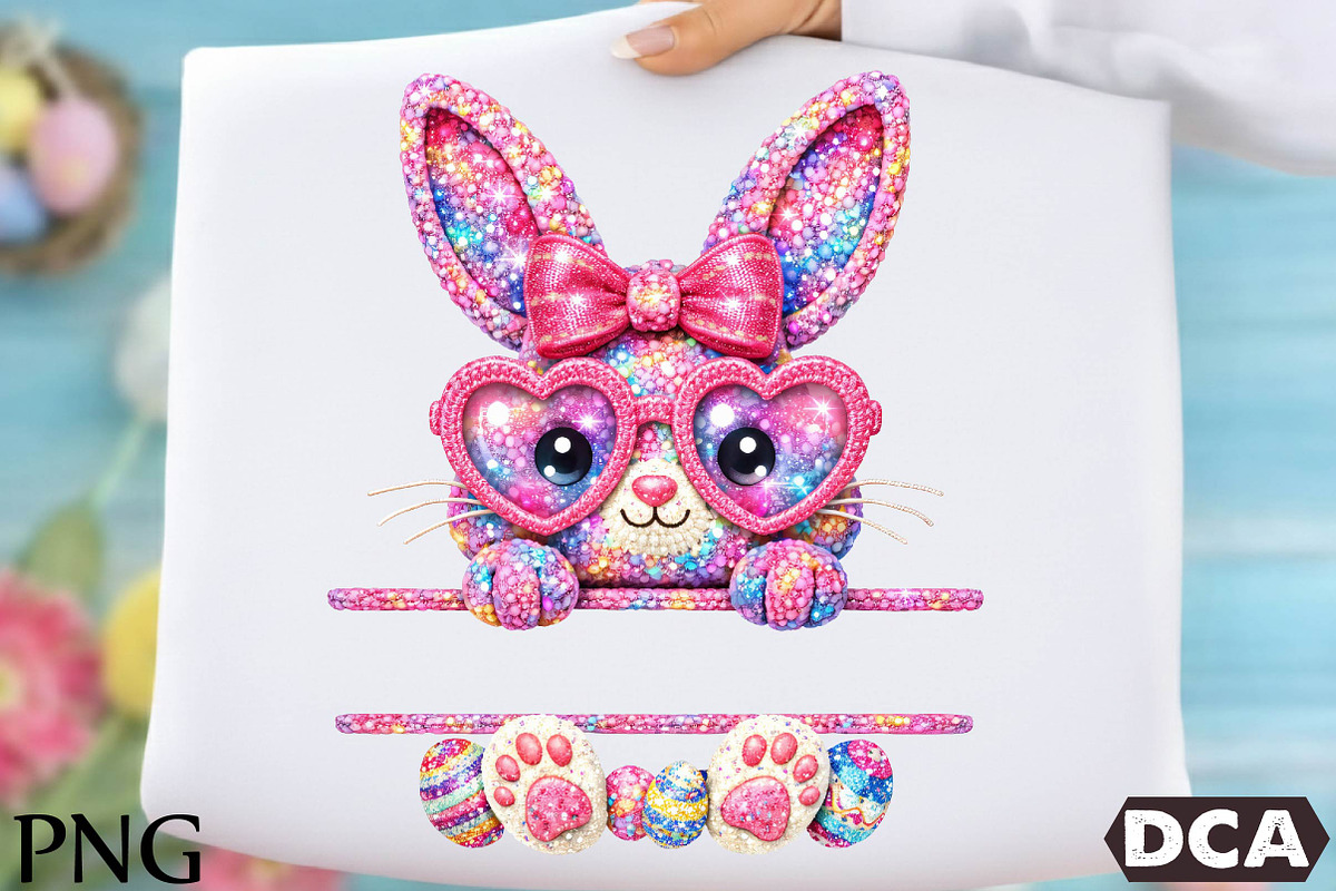 Crochet Easter Bunny Png, an Illustration by DreamCafeArt (Photo 1 of 6)