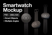 Smartwatch Mockup, an Android Mockup by Evan Molina (Thumbnail 1 of 3)