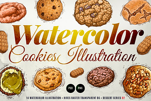 Cookies Watercolor Illustration