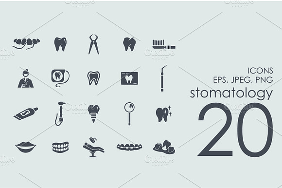 20 Stomatology Icons