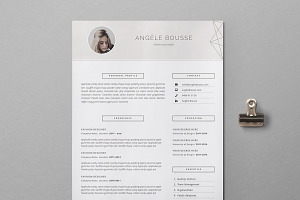 Stylish Resume Template / Angéle