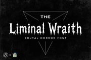 Liminal Wraith | Horror Font, a Serif Font by Beautypes (Thumbnail 1 of 6)
