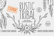 Rustic Tribal Collection, a Decorative Illustration by Chelovector (Thumbnail 1 of 4)