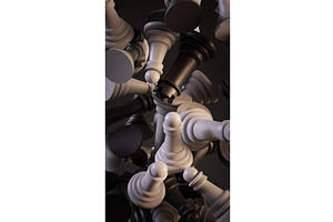 Chessboard pieces 3D animation video, a Graphic by McLittle Stock