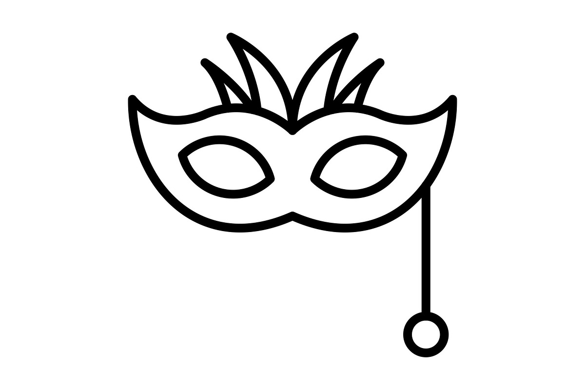 Eye Mask Line Icon, an Icon by Pexelpy