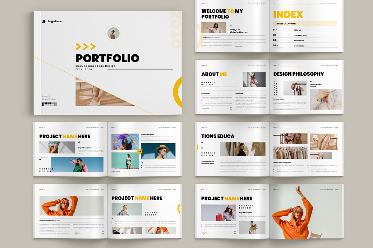 Portfolio Landscape Template, a Brochure Template by Pixelpick (Photo 1 of 9)