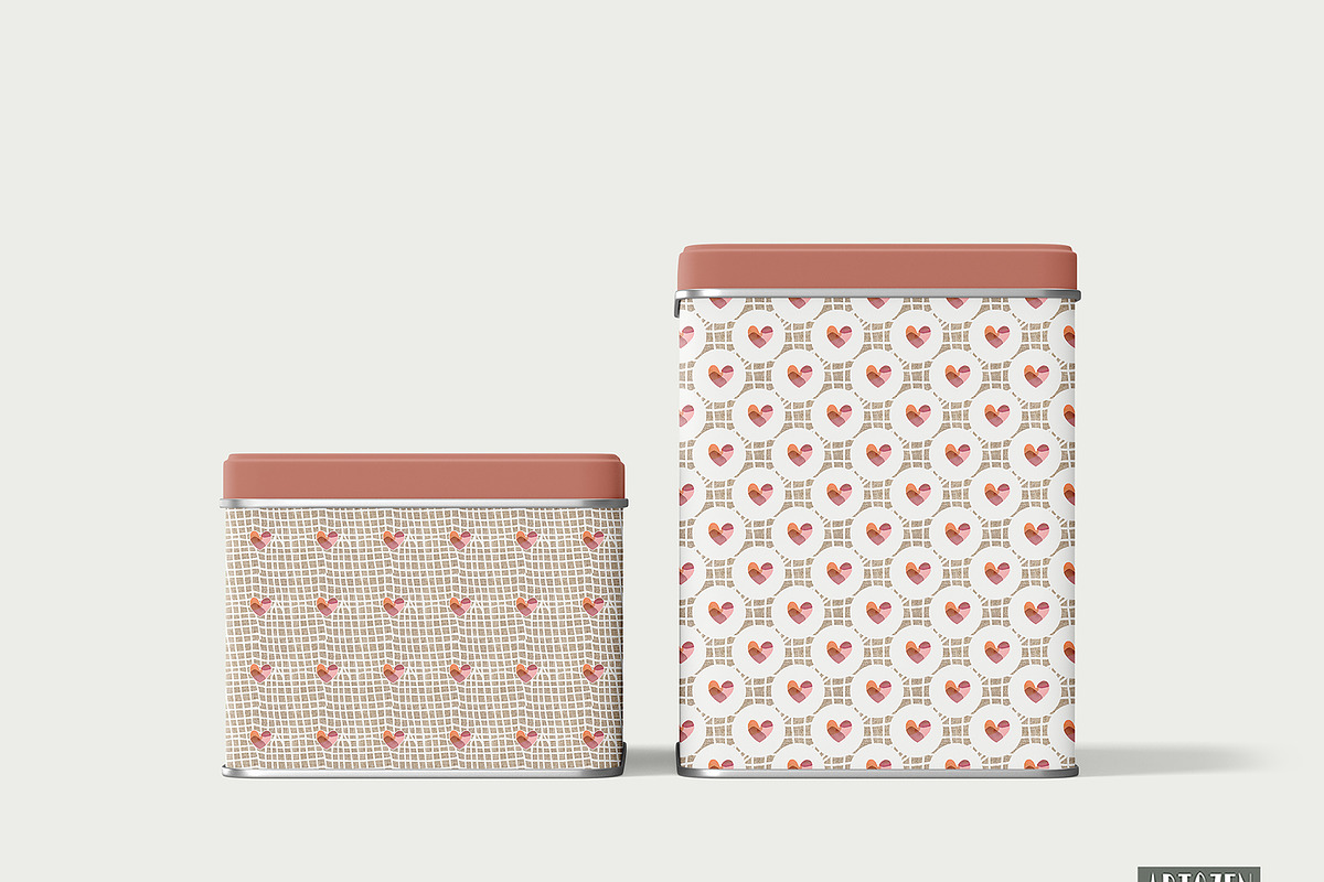 Heart Abstract Seamless Patterns C, a Pattern Graphic by ARTOZEN DIGITAL (Photo 12 of 22)