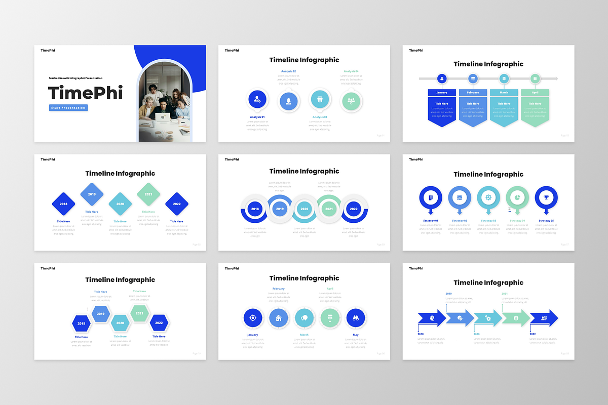 TimePhi - Timeline Infographic, a Presentation Template by GraphauseProject (Photo 6 of 6)