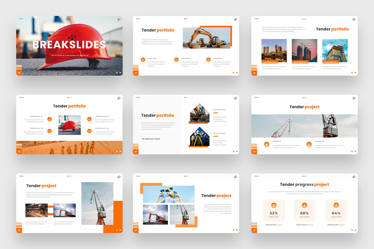 Construction Industry Google Slides, a Presentation Template by BeadyLab (Photo 4 of 6)