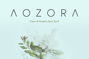 Aozora - Clean And Modern Sans Serif