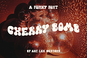 Cherry Bomb - Funky Font, a Sans Serif Font by Abi Lee Designs (Thumbnail 1 of 8)