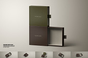 Square Rigid Slim Drawer Box Mockup, a Packaging Mockup by Sheikhadesign (Thumbnail 1 of 11)