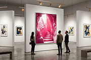 Pink Rock Cave Stairs Background, a Nature Photo by Aura Canyon HQ (Thumbnail 3 of 8)