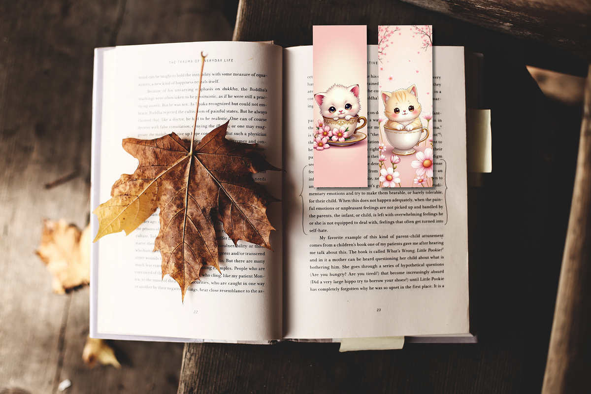 10 Cute Kitten Bookmarks Digital, an Illustration by Wilin Digital (Photo 3 of 3)