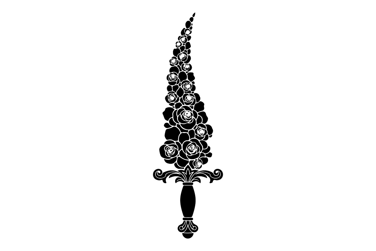 Ornamental Dagger Silhouette Bundle, an Object Illustration by Gaye Art (Photo 25 of 31)