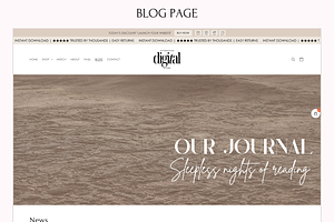 Beige Shopify Theme Digital Products