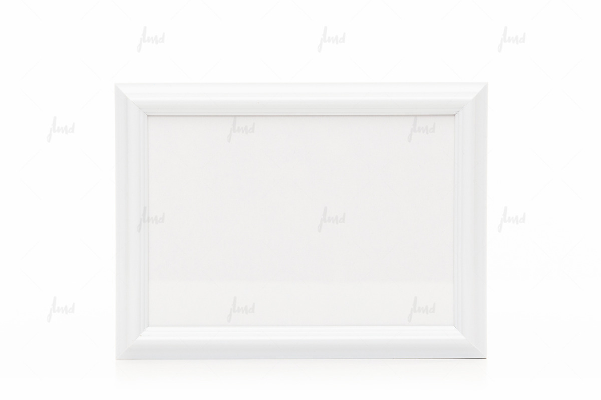 White 5x7 frame isolated mockup, a Print Template by JustLikeMyDesktop (Photo 3 of 3)