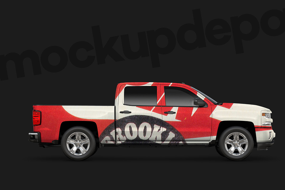 Chevy Silverado PSD Mockup, a Mockup by mockupdepot (Photo 3 of 5)