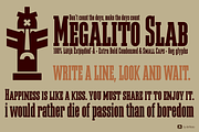 Megalito Slab & Small Caps, a Slab Serif Font by deFharo (Thumbnail 5 of 8)