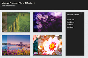 Vintage Premium Photo Effects #4
