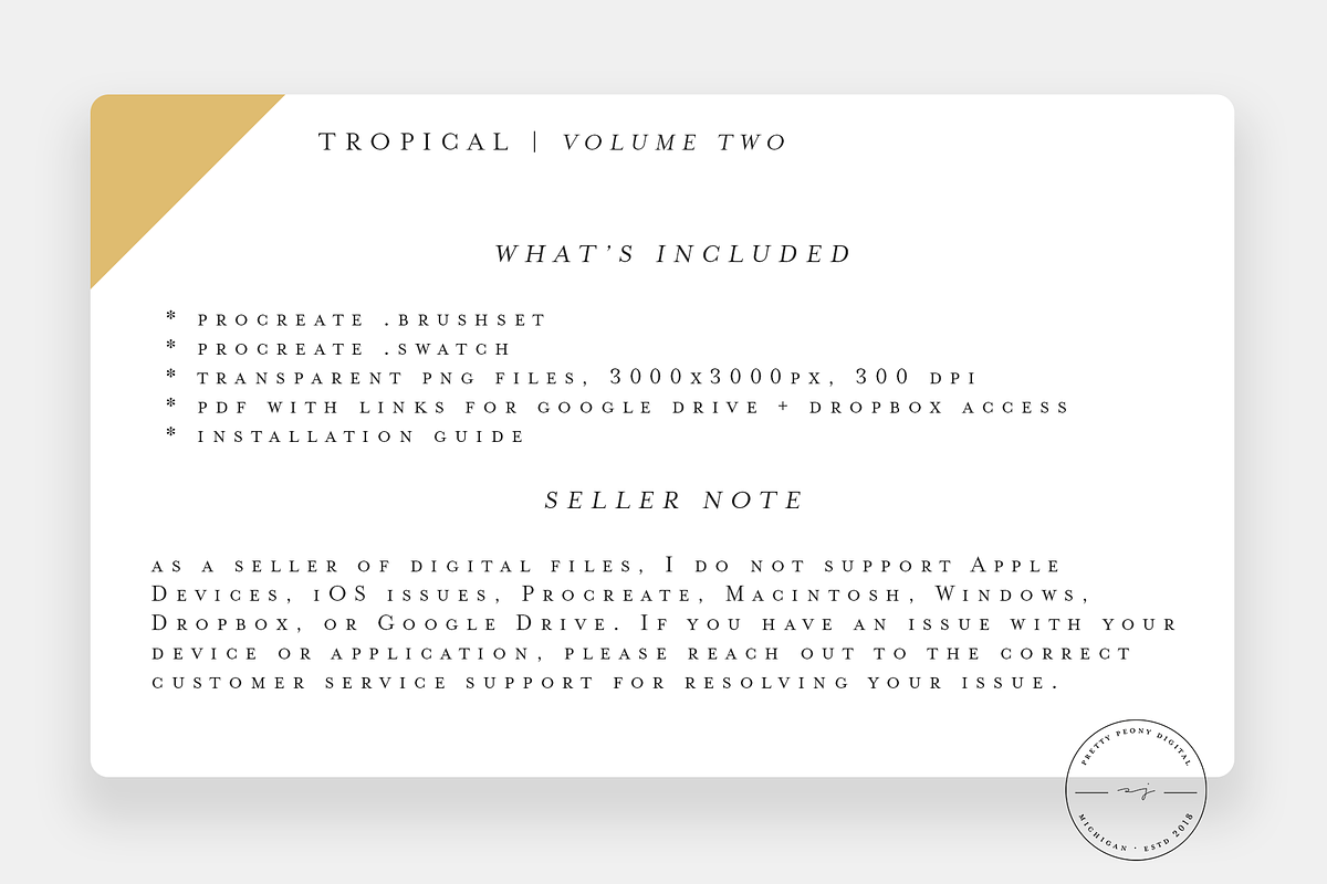 20 Tropical Stamps for Procreate V2, a Brush Add-On by SorrDesign (Photo 5 of 5)