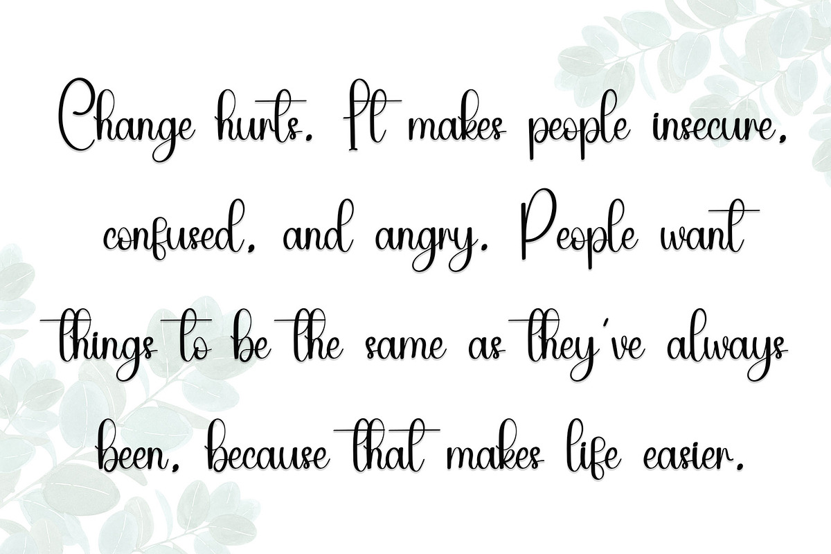 Cutting, a Handwritten Font by InermediaSTUDIO (Photo 4 of 7)