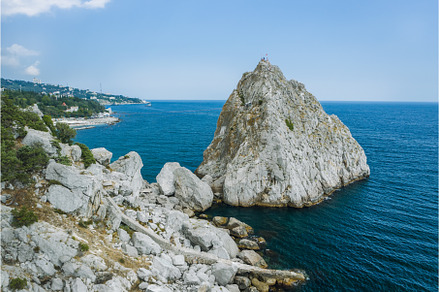 Aerial view of rock cliff Diva in, a Nature Photo by Igor Tichonow