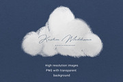 Winter Clouds - 10 Watercolor Shapes, a Texture Graphic by Rabbit Heart (Thumbnail 5 of 8)