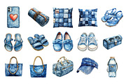 Summer Denim Sublimation Clipart, an Illustration by Designking (Thumbnail 2 of 5)